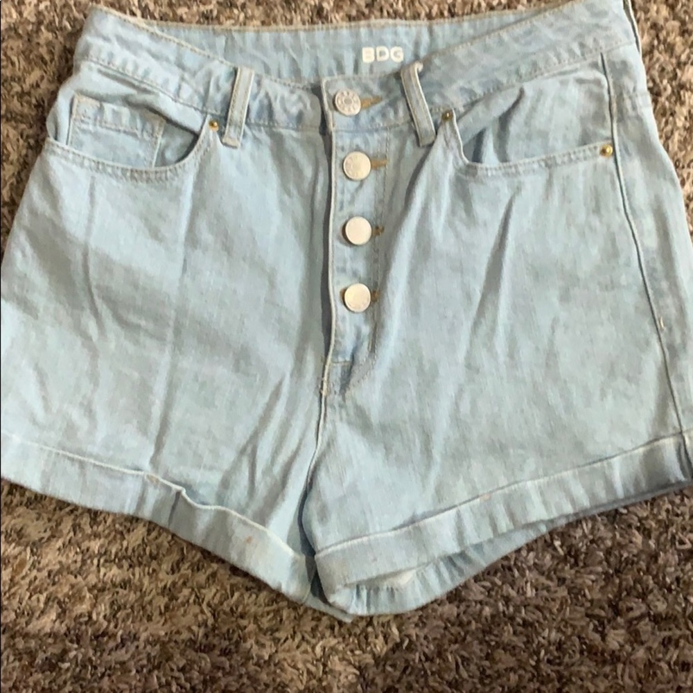 BDG High Rise Denim Shorts